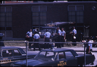 Officers with Detroit Police Car, Kiefer Command Post