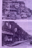 Twelfth Street, before and after the 1967 riots in Detroit